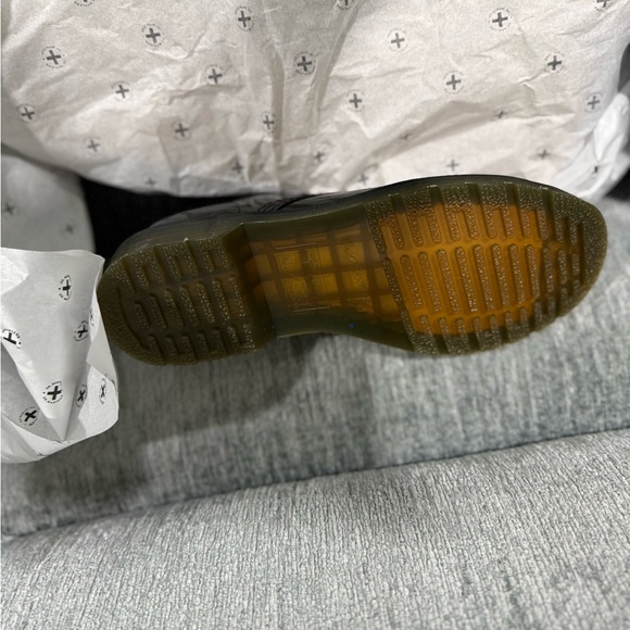 DR. MARTENS WOMEN'S 1460 W PATENT LEATHER FASHION BOOT - SIZE: WOMEN 9. Black - Picture 12 of 14